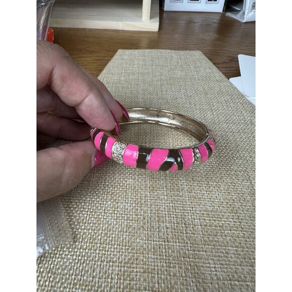 Sequin Nordstrom Multicolor Gold Tone Statement Enamel Bangle Bracelet # 243 - Picture 2 of 3